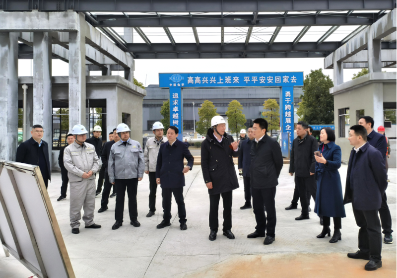肖湘暉到建筑工程公司科倫、湘盛福諾項目調(diào)研